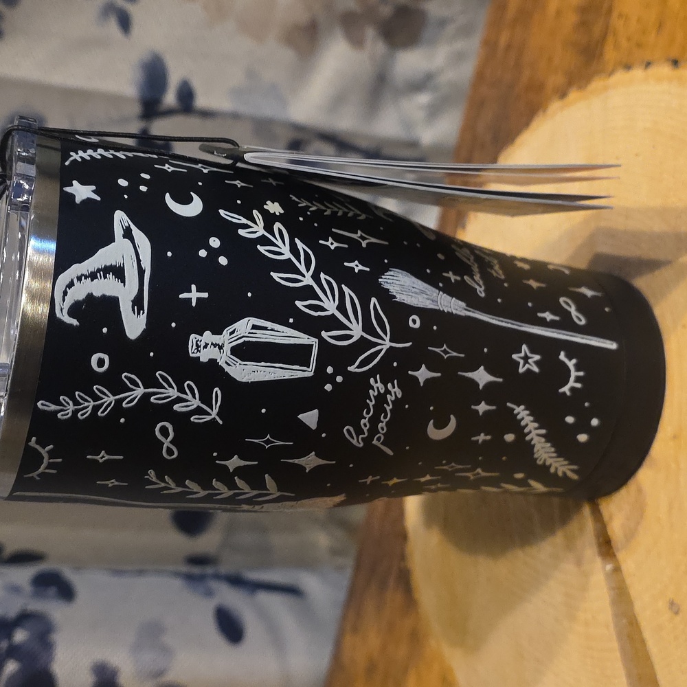 SOLD OUT!!  Orca Black and White  Travel Cup Tumbler 27oz - Picture 3 of 8